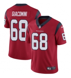 Men's Nike Houston Texans #68 Breno Giacomini Red Alternate Vapor Untouchable Limited Player NFL Jersey