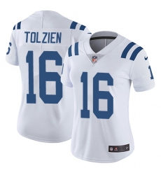 Women's Nike Indianapolis Colts #16 Scott Tolzien Elite White NFL Jersey
