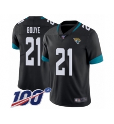Men's Jacksonville Jaguars #21 A.J. Bouye Black Team Color Vapor Untouchable Limited Player 100th Season Football Jersey