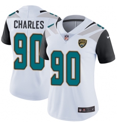 Women's Nike Jacksonville Jaguars #90 Stefan Charles White Vapor Untouchable Limited Player NFL Jersey