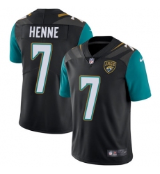 Men's Nike Jacksonville Jaguars #7 Chad Henne Black Alternate Vapor Untouchable Limited Player NFL Jersey