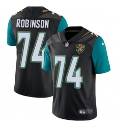 Men's Nike Jacksonville Jaguars #74 Cam Robinson Black Alternate Vapor Untouchable Limited Player NFL Jersey
