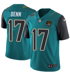 Men's Nike Jacksonville Jaguars #17 Arrelious Benn Teal Green Team Color Vapor Untouchable Limited Player NFL Jersey