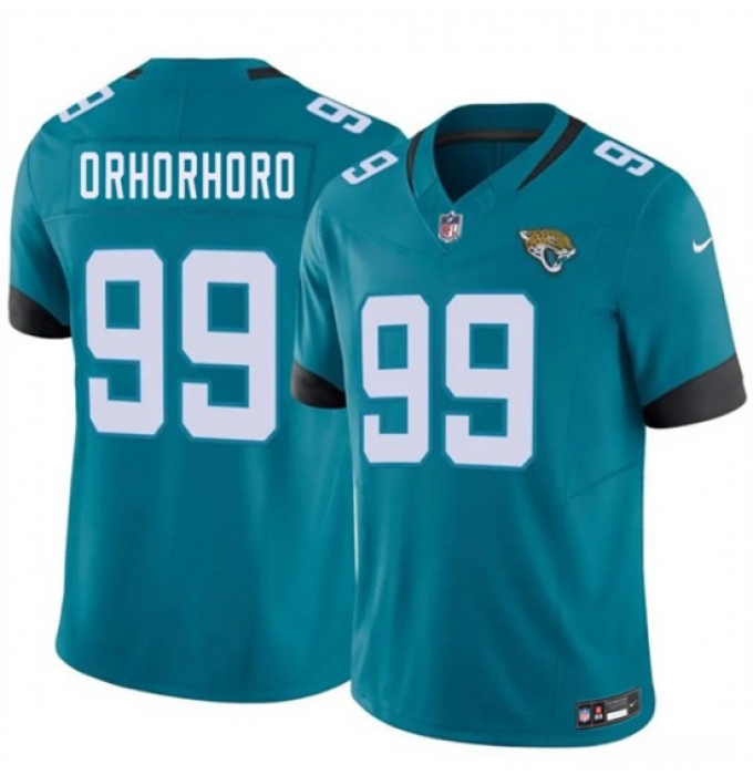Men's Jacksonville Jaguars #99 Ruke Orhorhoro Teal 2026 F.U.S.E. Vapor Untouchable Limited Football Stitched Jersey