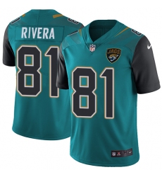 Men's Nike Jacksonville Jaguars #81 Mychal Rivera Teal Green Team Color Vapor Untouchable Limited Player NFL Jersey