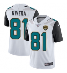 Men's Nike Jacksonville Jaguars #81 Mychal Rivera White Vapor Untouchable Limited Player NFL Jersey